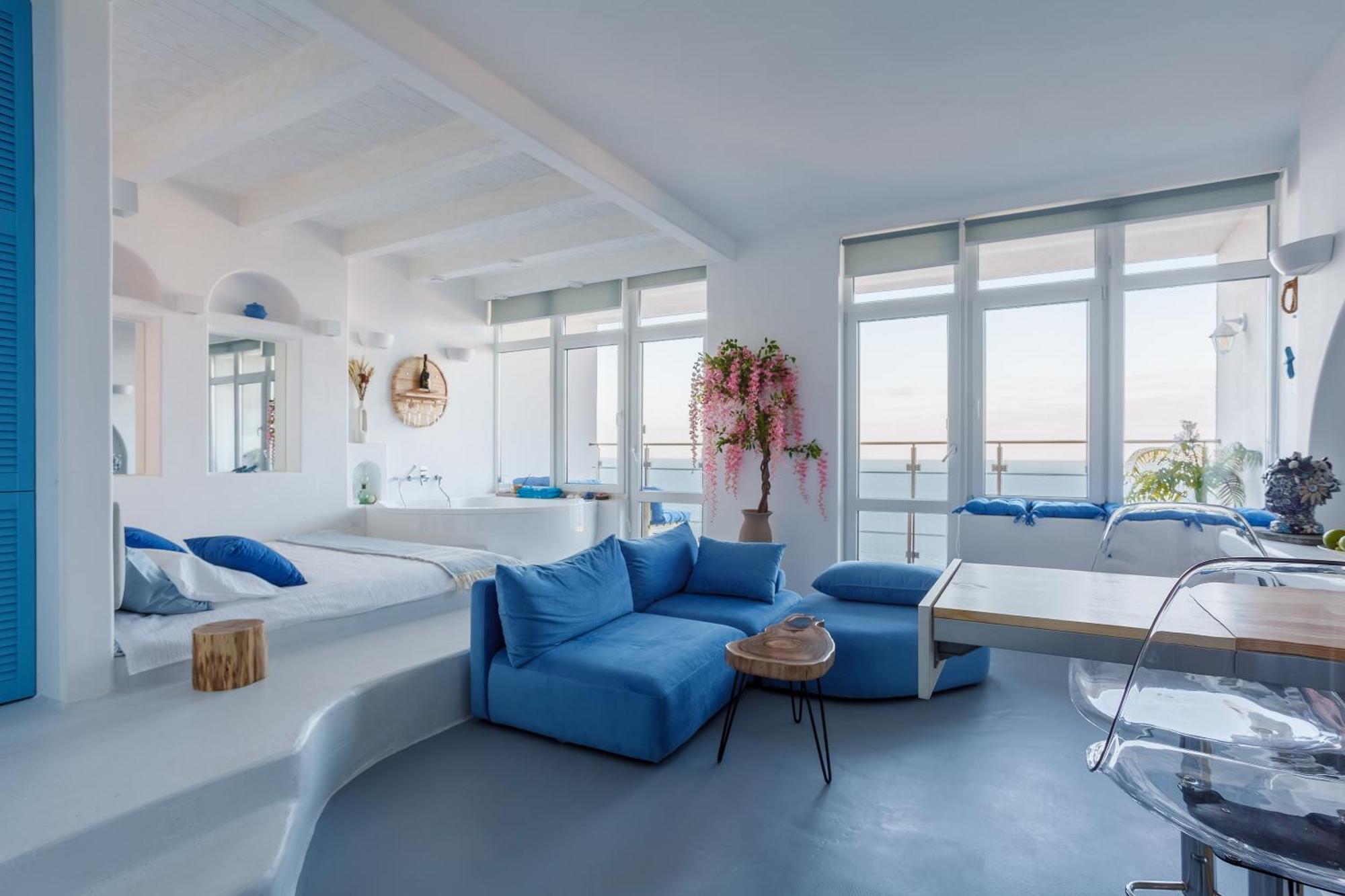 Anna Maria Santorini - Greek Suite & Large Sea Terrace Arcadia Одесса Экстерьер фото