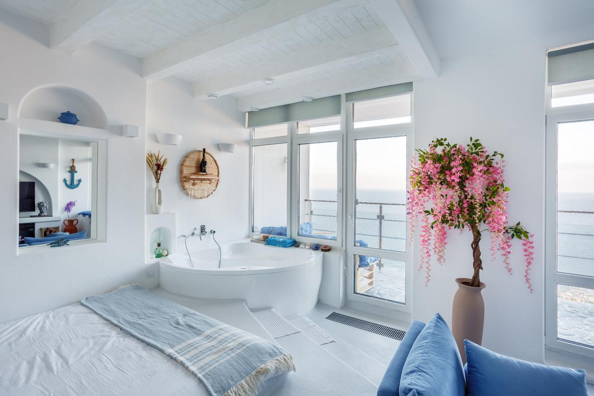 Anna Maria Santorini - Greek Suite & Large Sea Terrace Arcadia Одесса Экстерьер фото